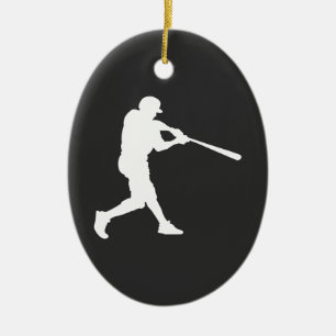 Baseball-Sport-Schlagmann individuell zugeschnitte Keramik Ornament