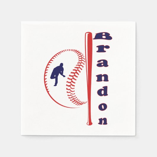 Baseball-Sport Serviette (Vorderseite)