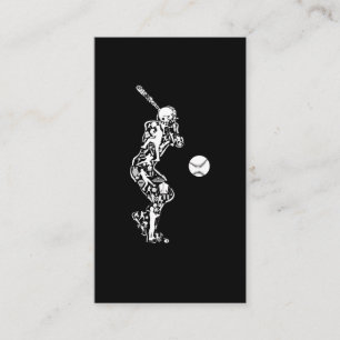 Baseball Sport Symbole Baseball Player Visitenkarte