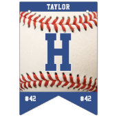 Baseball Sport Team Spielername Happy Birthday Wimpelkette (Zweite Fahne)