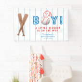 Baseball Sport Theme Babydusche Oh Junge Banner (Insitu)