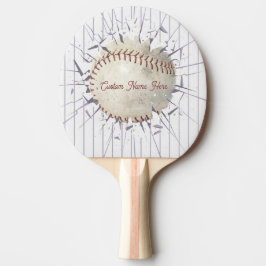 Baseball, Sport Tischtennis, Vintage Amerikanisch  Tischtennis Schläger
