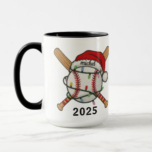 Baseball-Sport Weihnachten 2025 Tasse Benutzerde