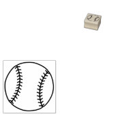 Baseball, Sportball Gummistempel (Stempel)