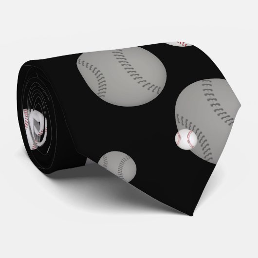 Baseball | Sportgeschenk Krawatte (Gerollt)