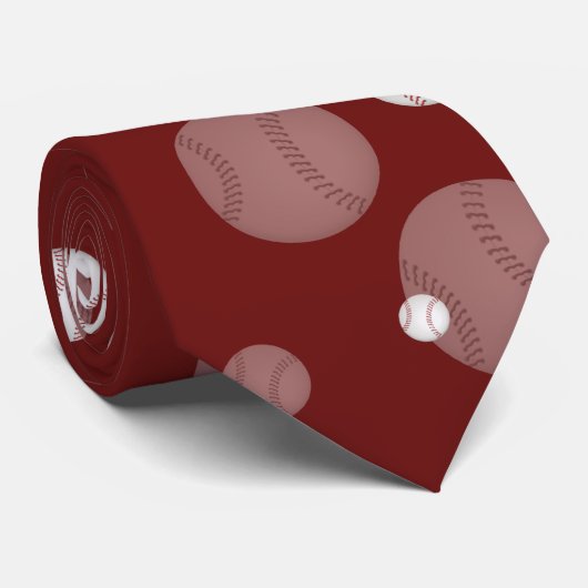 Baseball | Sportgeschenk Krawatte (Gerollt)