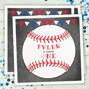 Baseball-Sporthalle 1. Geburtstag Serviette