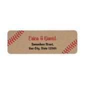 Baseball Sporthochzeit Rustikale Kraft (Vorne)