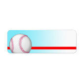 Baseball-Sportlabel (Vorne)