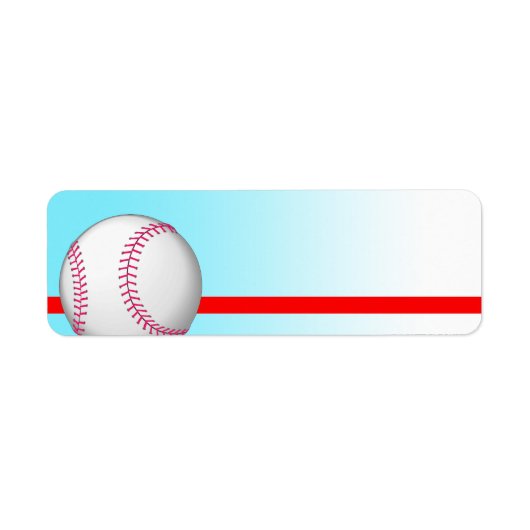 Baseball-Sportlabel (Vorne)