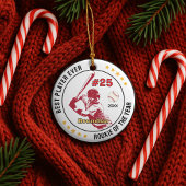 Baseball-Sportmannschaft Junge-Athlet maßgeschneid Keramik Ornament