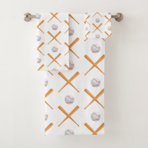 Baseball-Sportmuster Badhandtuch Set