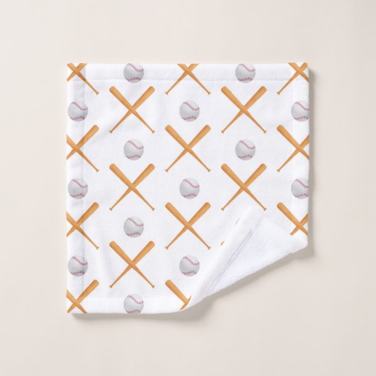 Baseball-Sportmuster Badhandtuch Set (Waschlappen)