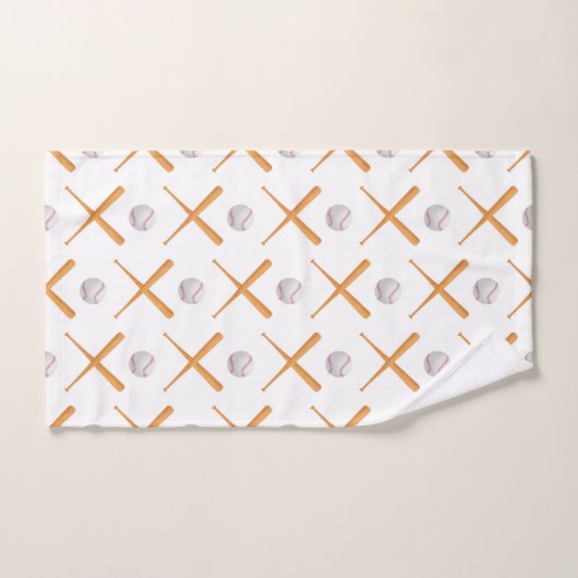 Baseball-Sportmuster Badhandtuch Set (Handtuch)