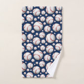 Baseball-Sportmuster Badhandtuch Set (Handtuch)