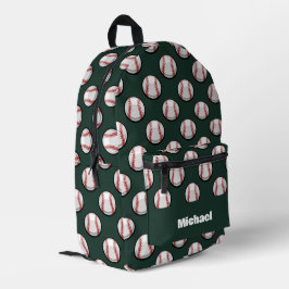 Baseball-Sportmuster Bedruckter Rucksack