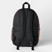 Baseball-Sportmuster Bedruckter Rucksack (Rückseite)