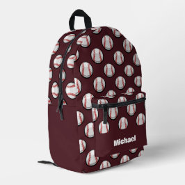 Baseball-Sportmuster Bedruckter Rucksack