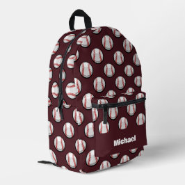 Baseball-Sportmuster Bedruckter Rucksack