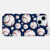 Baseball-Sportmuster Case-Mate iPhone Hülle (Rückseite (Horizontal))