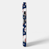 Baseball-Sportmuster Case-Mate iPhone Hülle (Rückseite / Links)