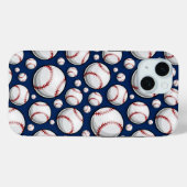 Baseball-Sportmuster Case-Mate iPhone Hülle (Rückseite (Horizontal))