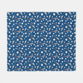 Baseball-Sportmuster Fleecedecke (Vorderseite (Horizontal))