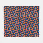 Baseball-Sportmuster  Fleecedecke (Vorderseite (Horizontal))