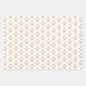 Baseball-Sportmuster Geschenkpapier Set (Vorderseite)