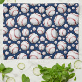 Baseball-Sportmuster Geschirrtuch (Gefaltet)
