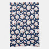 Baseball-Sportmuster Geschirrtuch (Vertikal)