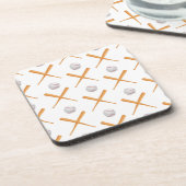 Baseball-Sportmuster Getränkeuntersetzer (Linke Seite)