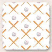 Baseball-Sportmuster Getränkeuntersetzer (Vorderseite)