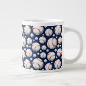 Baseball-Sportmuster Jumbo-Tasse (Rechts)