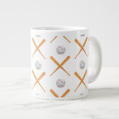 Baseball-Sportmuster Jumbo-Tasse (Vorderseite Rechts)
