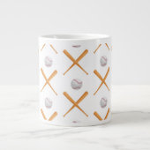 Baseball-Sportmuster Jumbo-Tasse (Vorderseite)