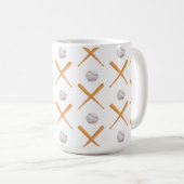 Baseball-Sportmuster Kaffeetasse (VorderseiteRechts)