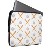 Baseball-Sportmuster Laptopschutzhülle (Vorne Rechts)