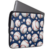 Baseball-Sportmuster Laptopschutzhülle (Vorne Rechts)