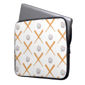 Baseball-Sportmuster Laptopschutzhülle (Vorderseite Links)