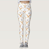 Baseball-Sportmuster Leggings (Vorderseite)