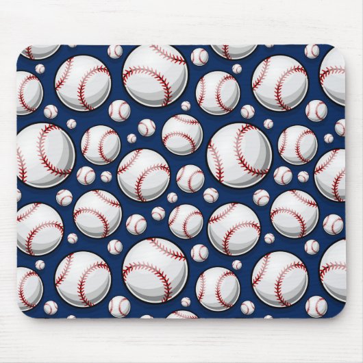 Baseball-Sportmuster Mousepad (Vorne)