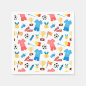 Baseball-Sportmuster Serviette (Vorderseite)