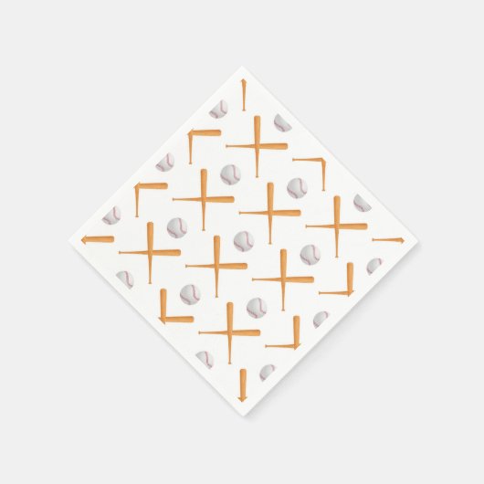 Baseball-Sportmuster Serviette (Ecke)