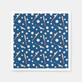 Baseball-Sportmuster  Serviette (Vorderseite)