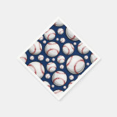 Baseball-Sportmuster Serviette (Ecke)