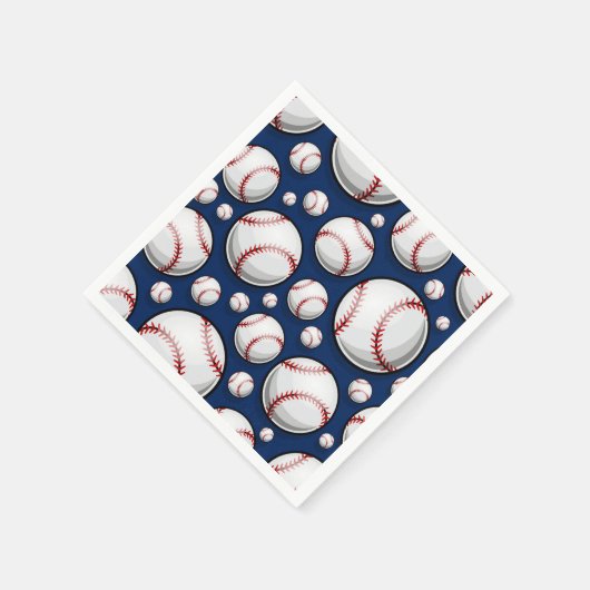 Baseball-Sportmuster Serviette (Ecke)
