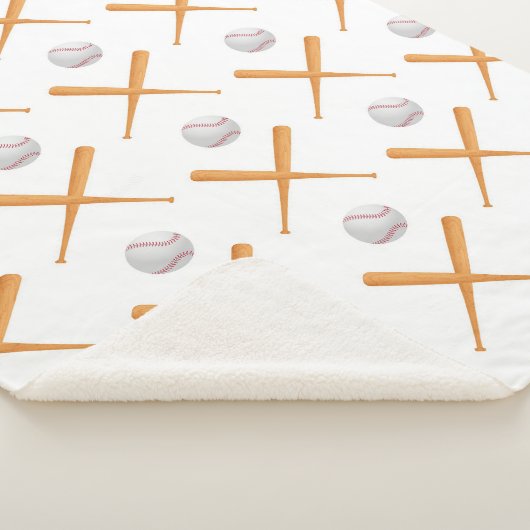 Baseball-Sportmuster Sherpadecke (3/4)