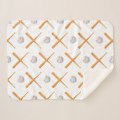 Baseball-Sportmuster Sherpadecke (Vorderseite (Horizontal))