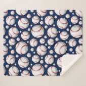 Baseball-Sportmuster Sherpadecke (Vorderseite (Horizontal))